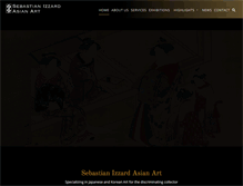 Tablet Screenshot of izzardasianart.com